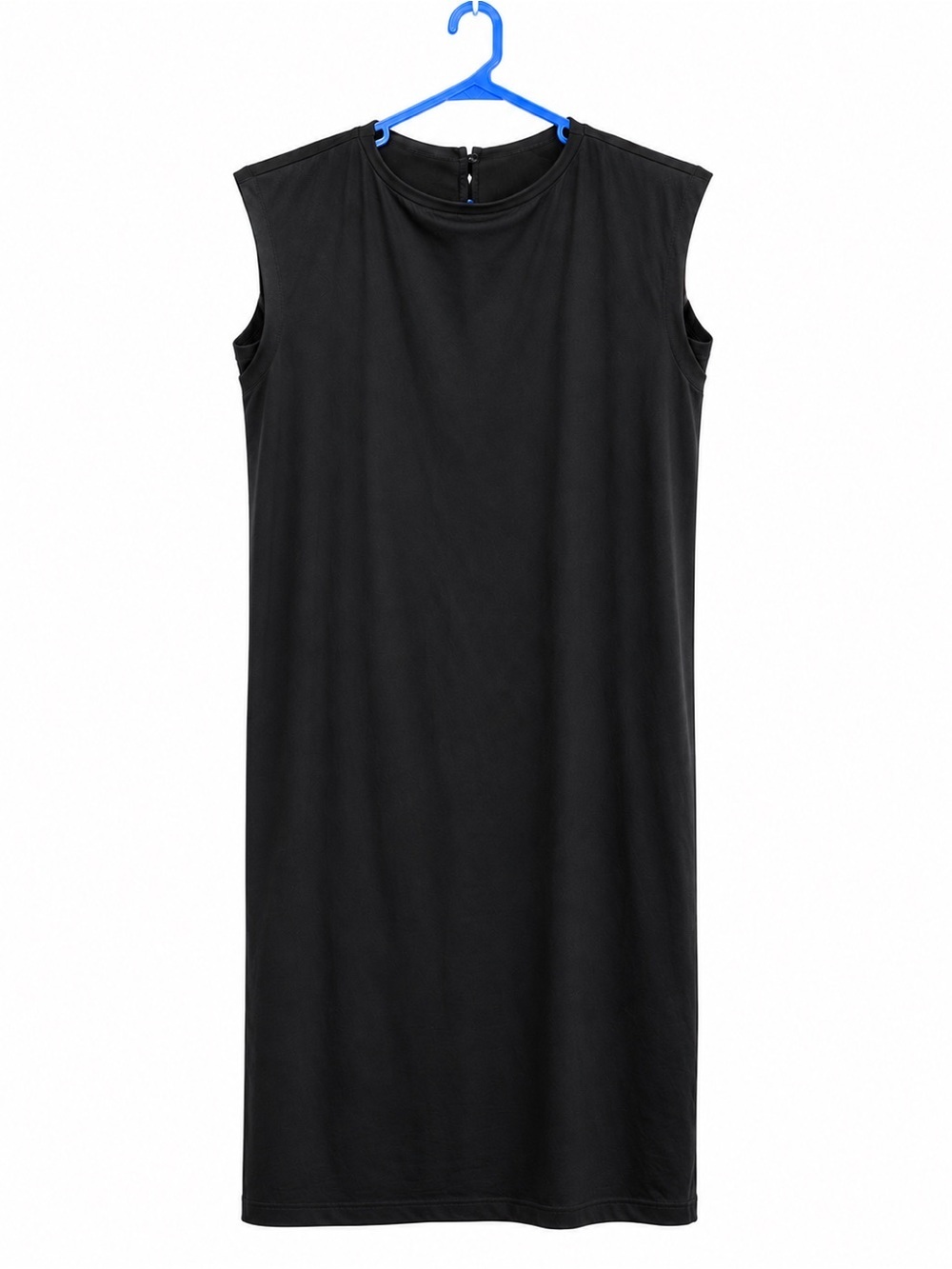 Commense Black Sleeveless Midi Dress